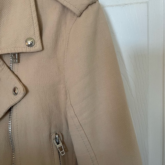 BLANKNYC - Tan/Cream Cotton Moto Jacket - Picture 6 of 9